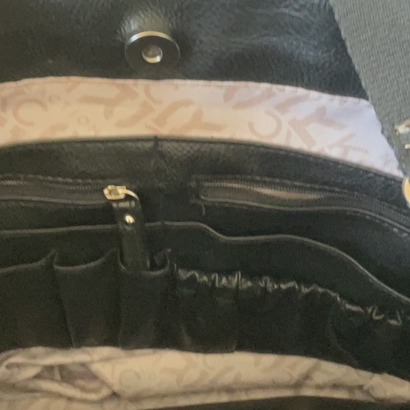 Kenneth cole large purse tote black leather - Picture 6 of 8